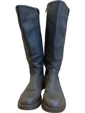 Black Knee High Riding Boots Size 38