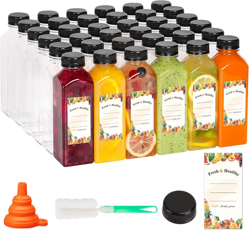 16oz plastic juice bottles - 16oz,