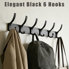 12 Hooks Aluminum Coat Clothes
