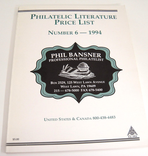Philatelic literature price - philatelic,