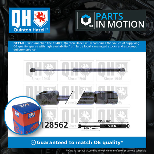 Boot gas strut fits skoda - fits,
