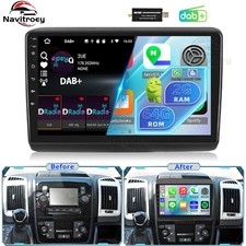 DAB+ Car Stereo Radio Android 15 GPS Navi For Fiat Ducato/Peugeot Boxer/Citroen