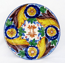 Antique 1800s Large Faience
