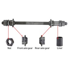 Shift Shaft Sport 150/180mm Bike Bicycle Wheel Hub Axle Front Rear Solid Spindle