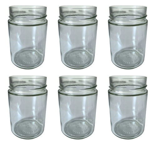 Glass candle jars - 6x, |