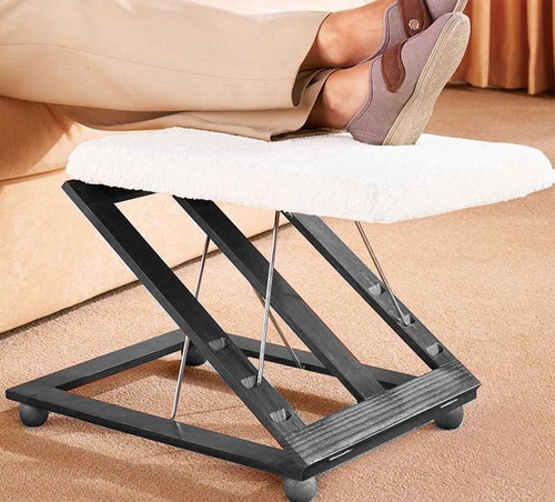Livivo black foot stool - foot,