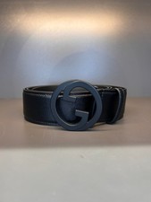 Gucci GG black leather mens