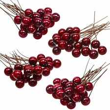 Artificial Holly Berries Wired
