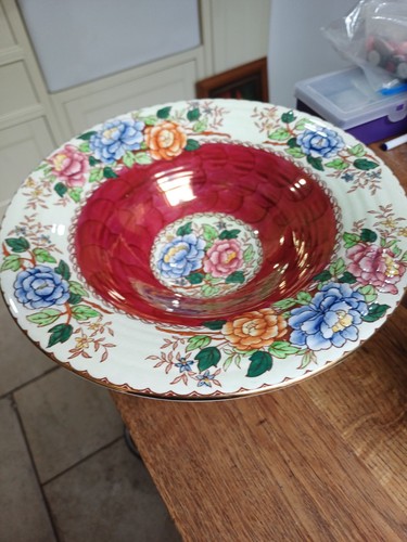 Vintage maling ware peony rose - vintage,