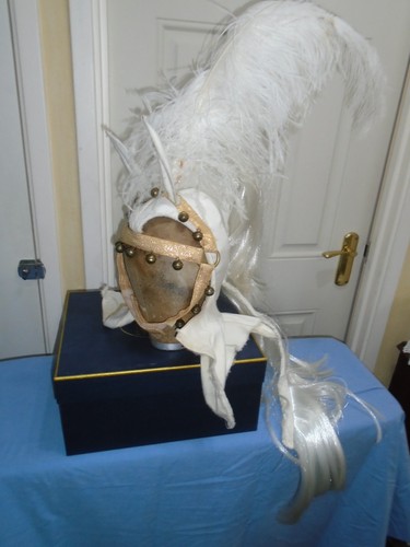 Horse headress from cinders - headress,