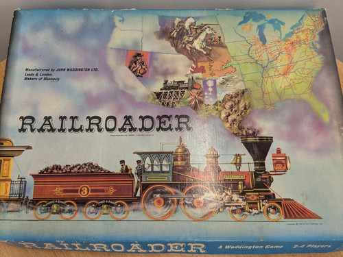 Vintage railroader board game - vintage,
