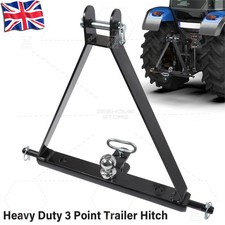 Trailer Hitch Receiver Cat 1 3-Point Drawbar for Tractor 3.5 Ton Towing Capacity