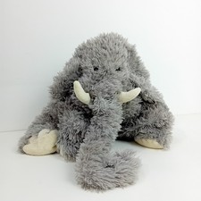 Jellycat Woolly Mammoth Grey White Large Fluffy WRDC-EP
