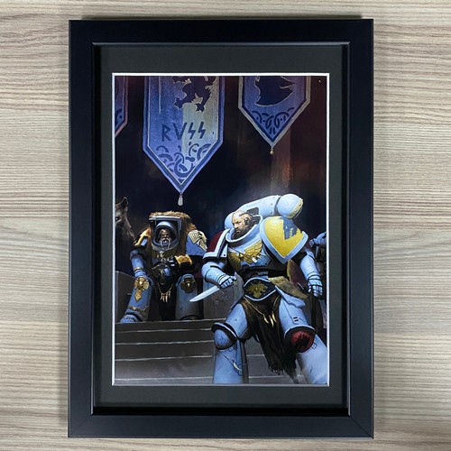 Space wolves framed art - framed,