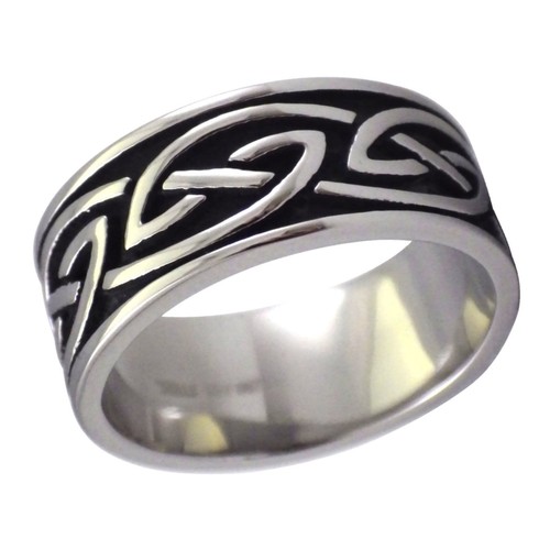 Dark celtic knot ring - dark,