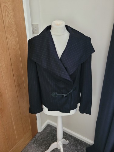 Joyce ridings black pinstripe - ridings,