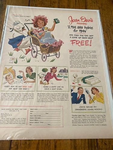 Vintage 1946 swan soap joan - swan,