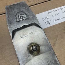 MATHIESON 21/4” CAST STEEL PLANE  IRON FOR INFILL  PLANES.(age Verification Item