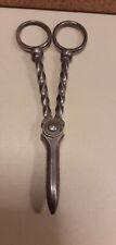Antique Late Victorian, Edwardian Silver Plated Grape Vine Scissors