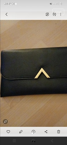 Womens black faux leather - black,