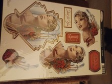 Art Deco Christmas Decoupage