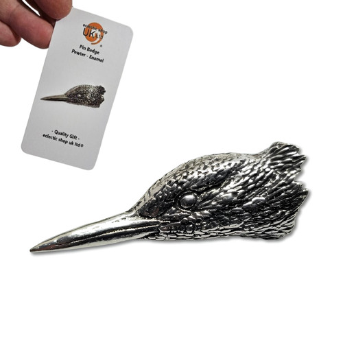 Kingfisher hunting pin badge - hunting,
