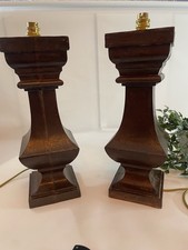 Pair Industrial Baluster Lamps