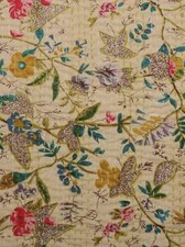 Cotton Kantha Quilt Handmade