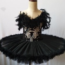 Ballet Feather Swan  Dress Girls Professional Ballerina Dress  Dance Wear