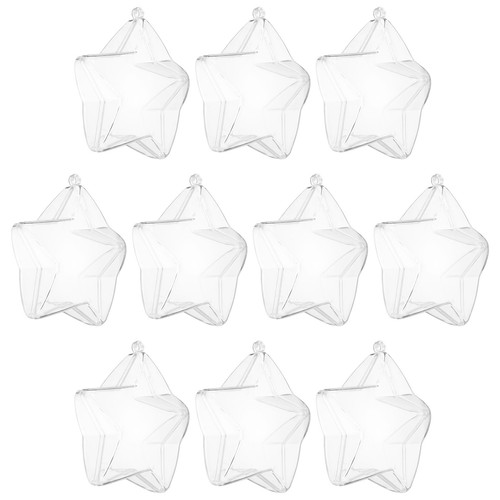 Pcs clear fillable star - 10,