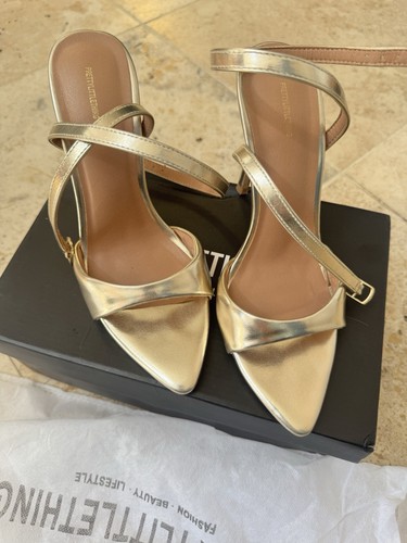 Pretty little thing gold heels - pretty,