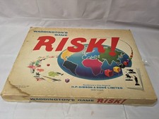 RISK Waddington's Game 1960s Vintage Board Game