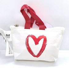 JAPAN IKEA EXCLUSIVE Red Heart Knolig Mini Coin Keychain Bag Tote Key Holder