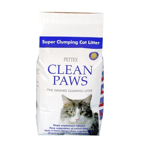 Clean paws cat litter
