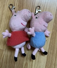Set Of 2 Plush Toy Keyrings Of