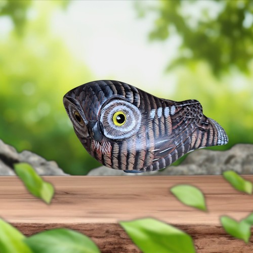 Hand painted wooden owl - wooden, owl.