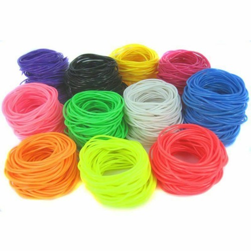 12x gummy jelly rubber bangles - 12x,