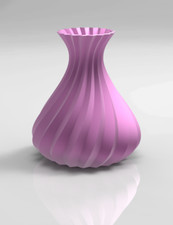 Custom 3D Printed Spiral  Vase