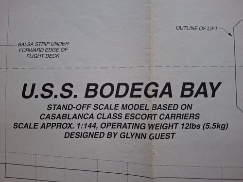 Model boats plan uss bodega - model,