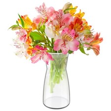 Heftman glass flower vase 20cm - flower,