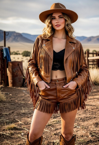 Women western fringe suede - women's,