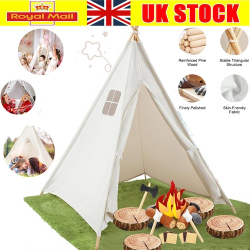 160cm large canvas kids teepee - large,