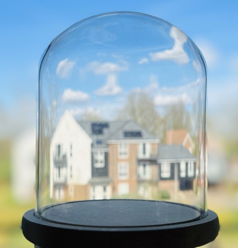 Vintage style glass display - vintage-style,