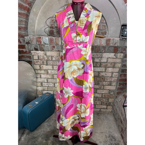 Dress hawaiian 1960s ruffle - dress,