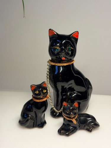 Vintage black mother - vintage, cat