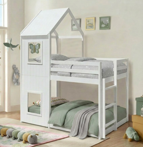 3ft house bunk bed grey - bunk, in