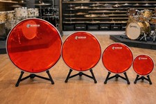 4 X DRUM HEADS RED  HYDRAULIC