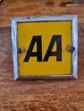 VINTAGE Square AA Car Badge