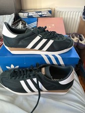 Adidas Originals Country OG Green Blue Trainers Sneakers Size UK 9