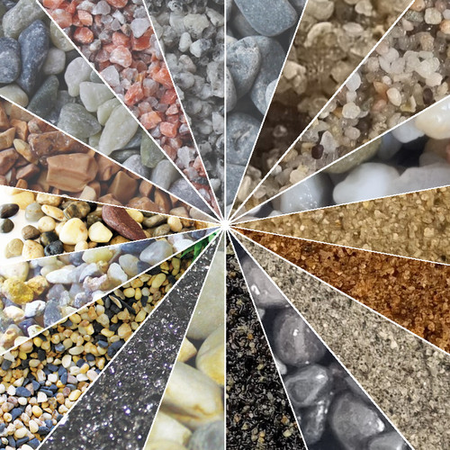 Natural gravel stones - natural,